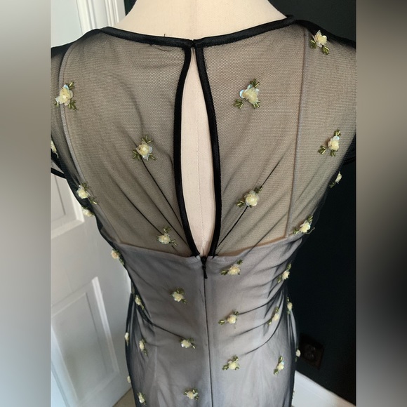 Vintage Sheer Black Gown - Picture 7 of 11